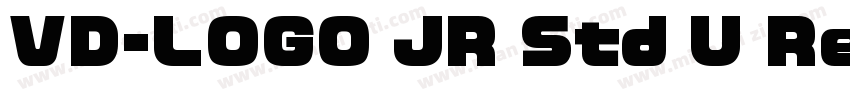 VD-LOGO JR Std U Reg字体转换